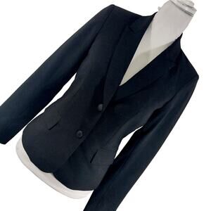 NWOT! CALVIN KLEIN! RICH BLACK CLASSICALLY TAILORED DRESS JACKET, BLAZER! SZ 6P